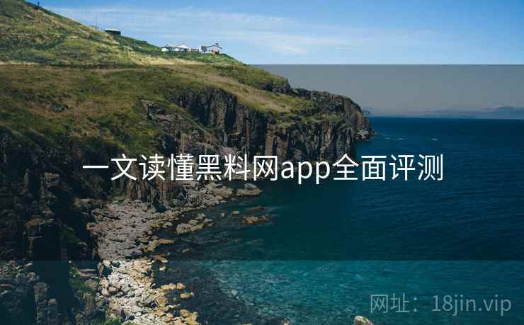 一文读懂黑料网app全面评测